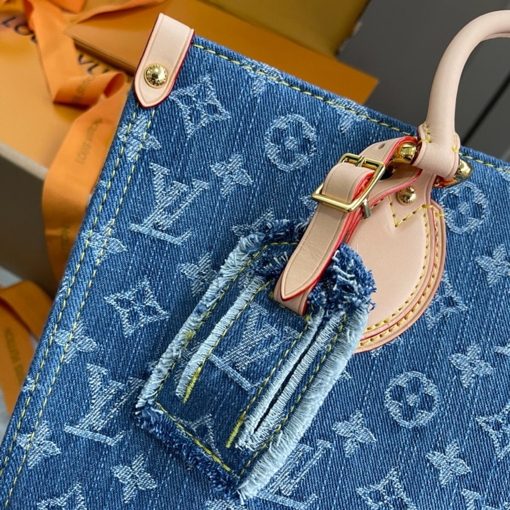 Louis Vuitton On The Go (OTG) MM Monogram remix Tote Bag - Picture 7 of 9